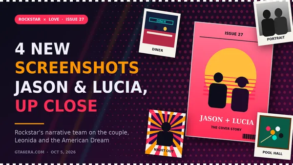 GTA 6 LOVE Magazine Feature: New Jason & Lucia Screenshots