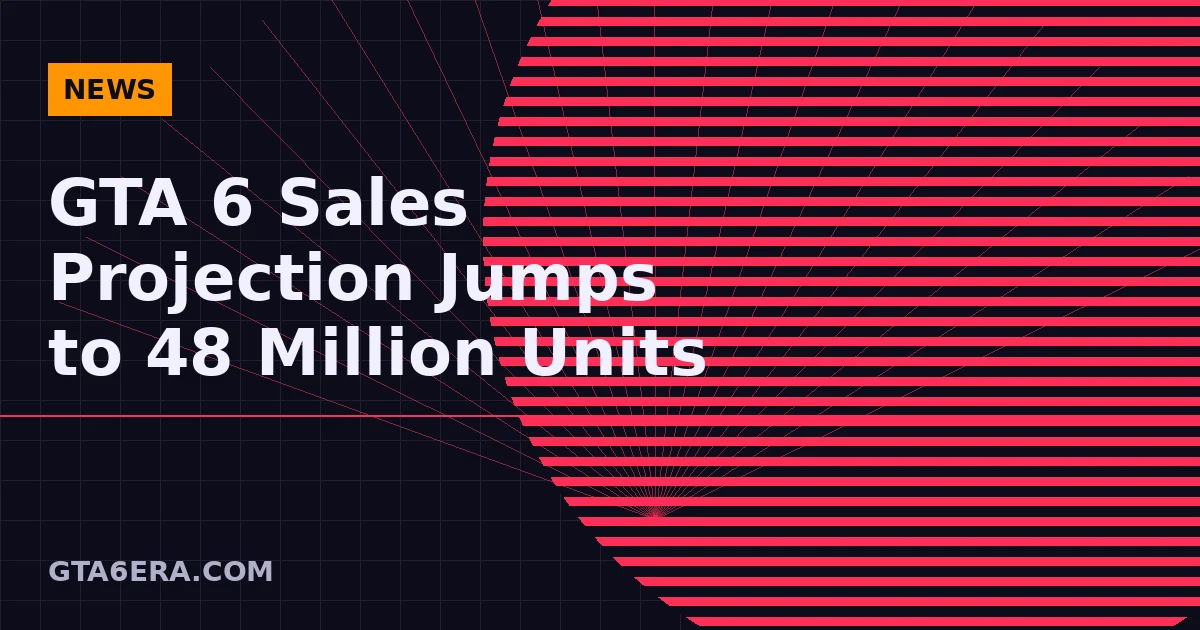 GTA 6 Sales Projection Jumps to 48 Million Units