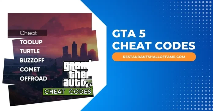 GTA 5 CHEAT CODES